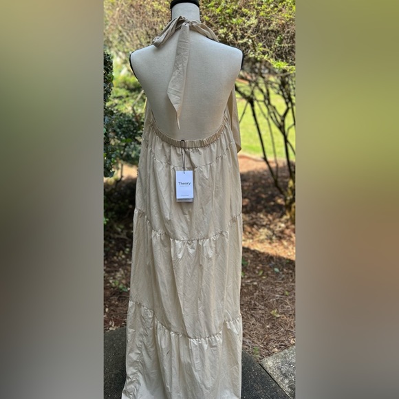 NWT - Theory halter maxi dress-size L - Picture 5 of 10